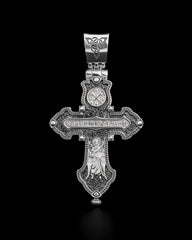 Handmade 925 silver cross  Crucifixion of Christ,Cross Pendant,Orthodox Cross,Christian Cross,Men Cross (accessories,gifts)346