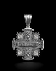 Christian Orthodox Cross Necklace, Jesus Cross Pendant, Mens Pendant, Silver Christian Jewelry,Religious Pendant, Birthday Gift for Him 352