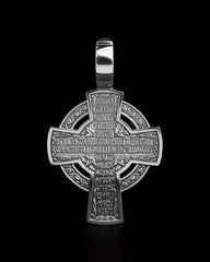 Christian Orthodox Cross Necklace, Jesus Cross Pendant, Mens Pendant, Silver Christian Jewelry,Religious Pendant, Birthday Gift for Him 341