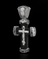 Christian Orthodox Cross Necklace, Jesus Cross Pendant, Mens Pendant, Silver Christian Jewelry,Religious Pendant, Birthday Gift for Him 303