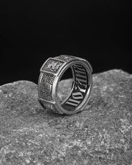 Christian Orthodox, Jesus Cross Ring, Mens Ring, Silver Christian Jewelry,Religious Ring, Birthday Gift for Him 403