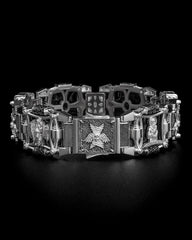 Amazing Bracelet,S925 Sterling Silver Bracelet,Handmade Creative Bracelet,Unique Gift Birthday Gift,Crucifixion of Christ,Cross ,Orthodox103