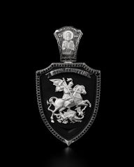 Saint George Dragon Religious Necklace, Saint George, St George Dragon, St George, Antique Religious, Antique Necklace, Dragon Pendant 526