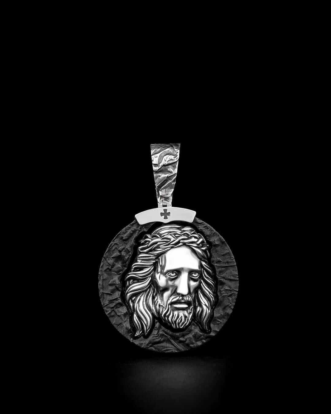 Christian Orthodox Cross Necklace, Jesus Cross Pendant, Mens Pendant, Silver Christian Jewelry,Religious Pendant, Birthday Gift for Him 548