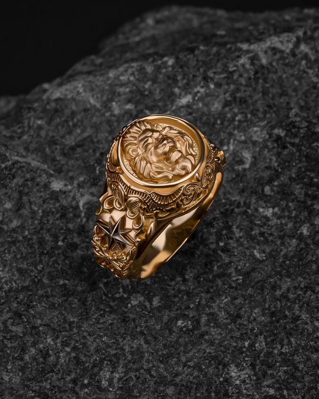 Lion Ring, Mens Ring, Silver  Jewelry, Ring, Birthday Gift for Him 468