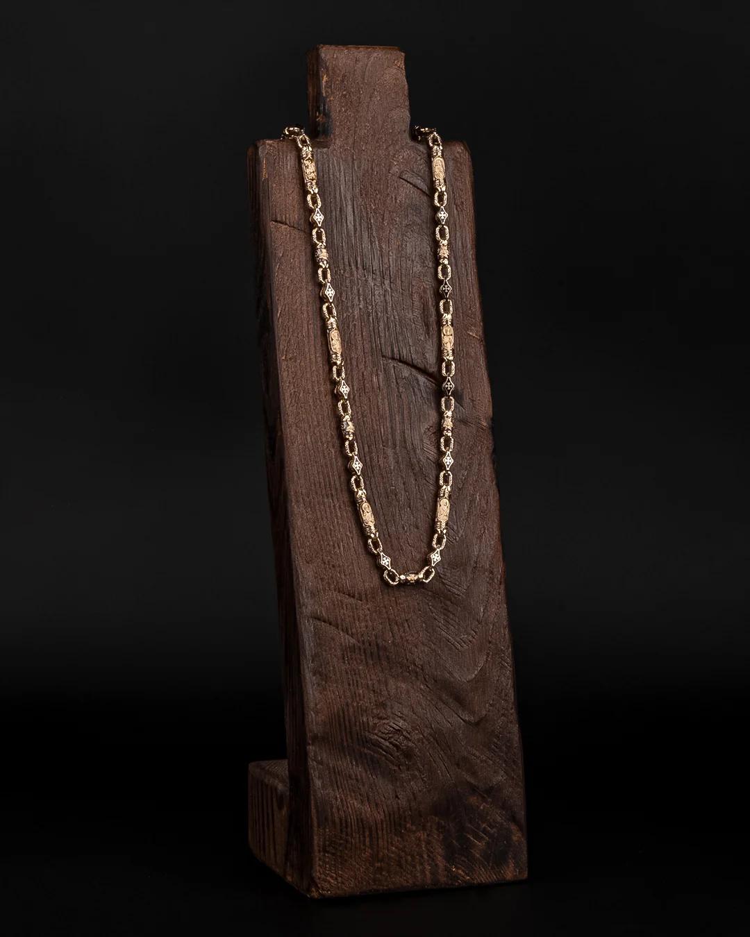Orthodox chain art,Amazing Chain,S925 Sterling Silver Chain,Handmade Creative Chain,Unique Gift Birthday Gift,Crucifixion of Christ,244
