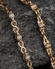 Orthodox chain art,Amazing Chain,S925 Sterling Silver Chain,Handmade Creative Chain,Unique Gift Birthday Gift,Crucifixion of Christ,244