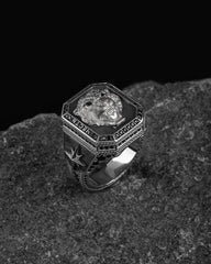 leopard Ring, Mens Ring, Silver  Jewelry, Ring, Birthday Gift for Him 413