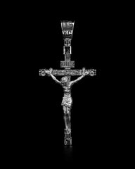 Christian Orthodox Cross Necklace, Jesus Cross Pendant, Mens Pendant, Silver Christian Jewelry,Religious Pendant, Birthday Gift for Him 337