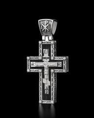 Christian Orthodox Cross Necklace, Jesus Cross Pendant, Mens Pendant, Silver Christian Jewelry,Religious Pendant, Birthday Gift for Him 311