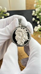 Star of David Lion Necklace, Magen David Necklace, Support Israel Necklace, Lion of Judah in star of David 521