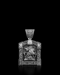 Saint George Dragon Religious Necklace, Saint George, St George Dragon, St George, Antique Religious, Antique Necklace, Dragon Pendant 524