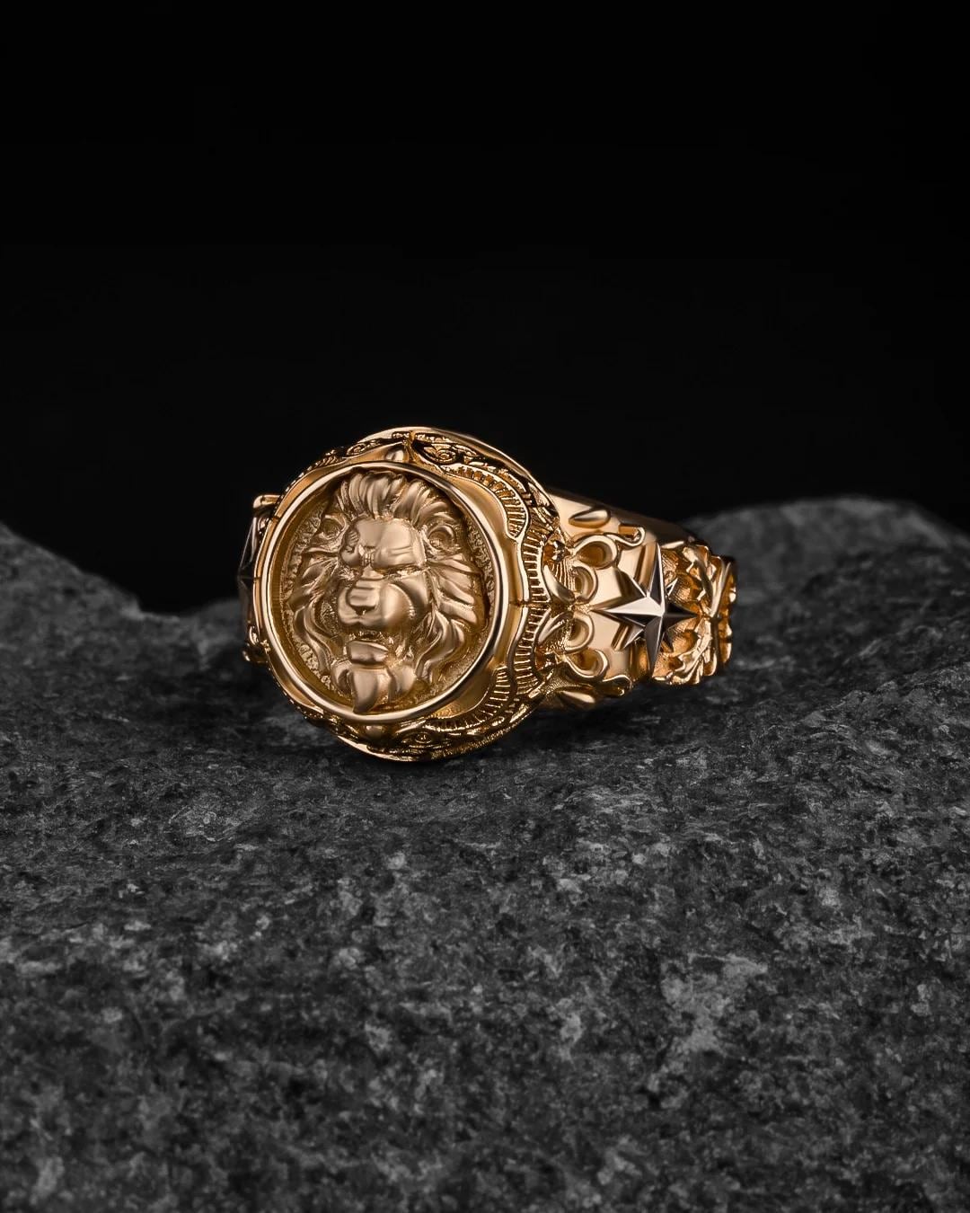 Lion Ring, Mens Ring, Silver  Jewelry, Ring, Birthday Gift for Him 468