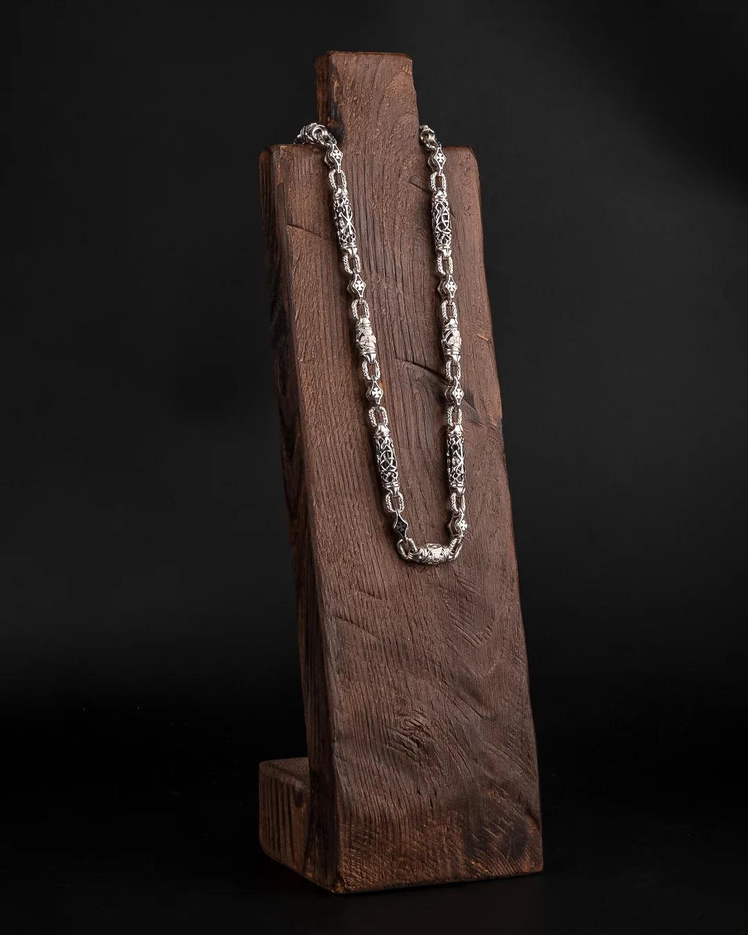 Orthodox chain art,Amazing Chain,S925 Sterling Silver Chain,Handmade Creative Chain,Unique Gift Birthday Gift,Crucifixion of Christ,207