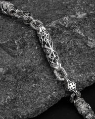 Orthodox chain art,Amazing Chain,S925 Sterling Silver Chain,Handmade Creative Chain,Unique Gift Birthday Gift,Crucifixion of Christ,207