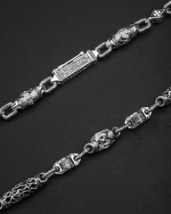 Orthodox chain art,Amazing Chain,S925 Sterling Silver Chain,Handmade Creative Chain,Unique Gift Birthday Gift,Crucifixion of Christ,207