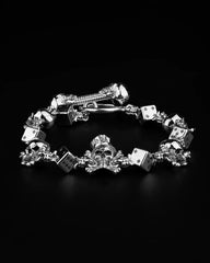 Amazing Bracelet,S925 Sterling Silver Bracelet,Handmade Creative Bracelet,Unique Gift Birthday Gift,skull 159