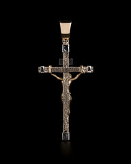 Christian Orthodox Cross Necklace, Jesus Cross Pendant, Mens Pendant, Silver Christian Jewelry,Religious Pendant, Birthday Gift for Him 337